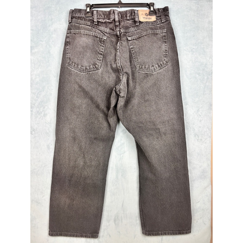 Wrangler Mens Relaxed Fit Jeans Faded Black Denim 97601CB 36x29